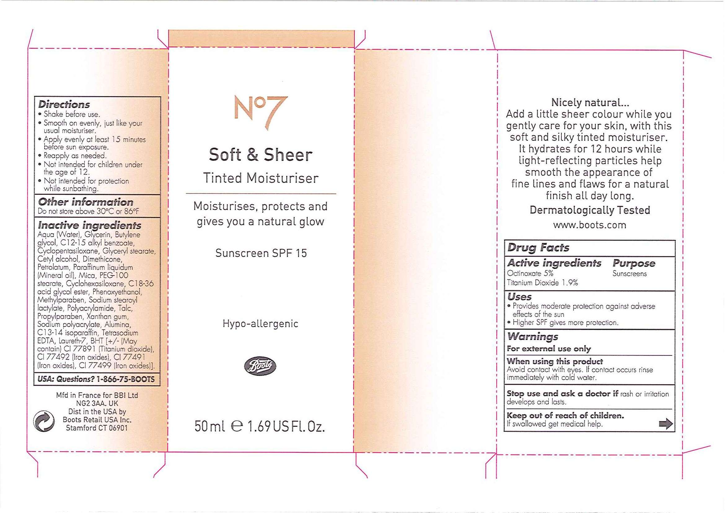 No7 Soft and Sheer Tinted Moisturiser Medium